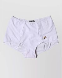 Dolce & Gabbana - High Waist Bikini Briefs - Lyst