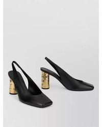 Givenchy - Slingback Sandals Open Back Square Toe Heel - Lyst