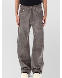 Rick Owens - Denim Mid-Rise Wide-Leg Jeans - Lyst