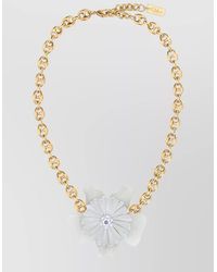 Chloé - Bloom Metal Floral Choker Necklace - Lyst