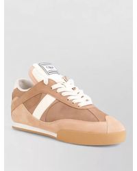 Chloé - Leather Lace-Up Sneakers - Lyst