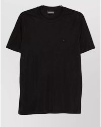 Emporio Armani - Silk Blend Short-Sleeve T-Shirt - Lyst