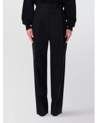Tom Ford - Wool High-Rise Pleated Wide-Leg Tailored Trousers - Lyst