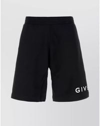 Givenchy - Cotton Logo-Print Bermuda Shorts - Lyst