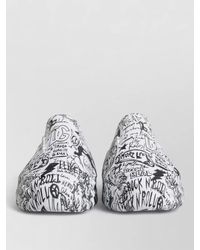 Dolce & Gabbana - Leather Graffiti Slip-On Sneakers - Lyst