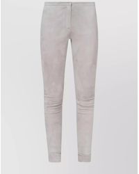 Fabiana Filippi - Slim Tapered Leather Trousers - Lyst
