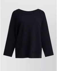Max Mara - Knitwear Top Buttoned Cuffs Ribbed Collar - Lyst