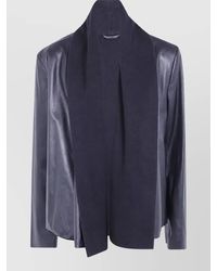 TOTEME - Leather Scarf Jacket - Lyst