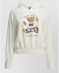Polo Ralph Lauren - Bear Motif Hooded Knit Sweatshirt Long Sleeves - Lyst