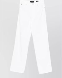 7 For All Mankind - Denim Mid-Rise Straight-Leg Jeans - Lyst