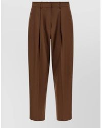 Gianluca Capannolo - Nora High Waist Tailored Straight Leg Pants - Lyst