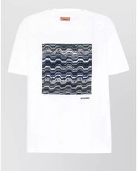 Missoni - Zigzag Print Crew Neck Short Sleeve T-Shirt - Lyst