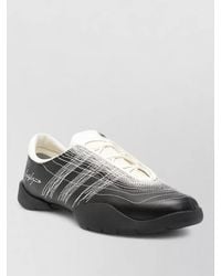 Y-3 - Leather Low Top Lace-Up Shoes - Lyst