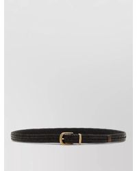 Brunello Cucinelli - Stretch Leather Belt Braided Design - Lyst