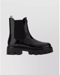 Prada - Ankle Boots With Chunky Sole And Pull Tab - Lyst