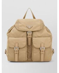 Prada - Canvas Backpack Front Pockets Adjustable Straps - Lyst