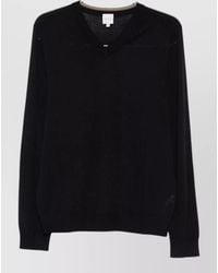 Paul Smith - Wool V Neck Sweater Long Sleeves - Lyst