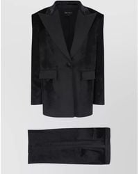 Dondup - Velvet High Waisted Tailored Pants Suit - Lyst