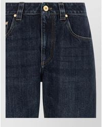 Brunello Cucinelli - Mid-Rise Straight-Leg Denim Jeans - Lyst