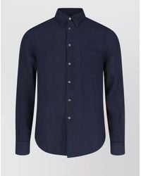 Paul Smith - Casual Shirt With Button-Down Collar And Front Pocket - Lyst
