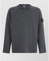 Stone Island - Cotton Crew Neck Relaxed Fit Sweatshirt - Lyst