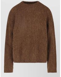 Uma Wang - Alpaca Crewneck Sweatshirt - Lyst