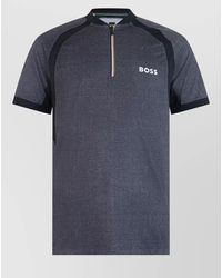 BOSS - Short Sleeve Technical Polo Shirt - Lyst