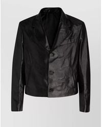 Ferragamo - Nappa Leather Slim-Fit Jacket - Lyst