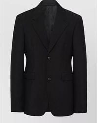 Prada - Mohair Virgin Wool Single-Breasted Extra-Slim-Fit Jacket - Lyst