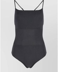 Live The Process - Ribbed Beach Body Suit Cross Back Straps - Lyst