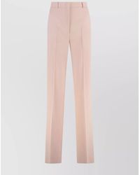 Max Mara - Wool Trousers With Pleated Front And High Waist - Lyst