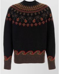 Alanui - Embroidered Virgin Wool Sweater - Lyst