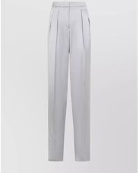 Giorgio Armani - Silk Trousers With Belt Loops And Pleats - Lyst