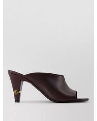 Versace - Leather Open-Toe Mules - Lyst
