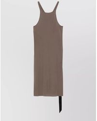Rick Owens - Tank Dress With Racerback And Side Slit - Lyst