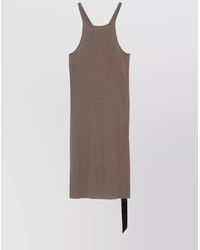 Rick Owens - Cotton Racerback Midi Dress - Lyst
