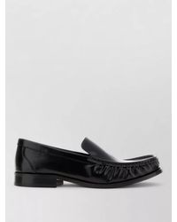 A.P.C. - Leather Romeo Loafers Smooth Finish Fringed Design - Lyst