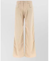 Isabel Marant - Denim High-Rise Pleated Wide-Leg Jeans - Lyst
