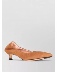 LA ROSE - Suede Kitten Heel Pumps Pointed Toe - Lyst