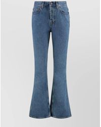 Burberry - High-Rise Bootcut Jeans - Lyst