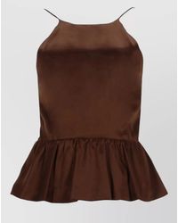 THE GARMENT - Catia Top Adjustable Straps Bow Peplum - Lyst