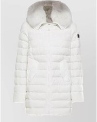 Peuterey - Long Jacket Front Pockets Fur Hood Quilting - Lyst