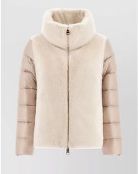 Herno - Ultralight Padded Jacket Fur Inserts - Lyst