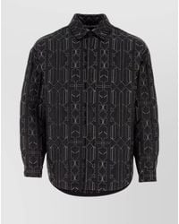 Palm Angels - Quilted Padded Monogram Shirt Jacket - Lyst