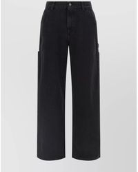 Carhartt - Denim High-Rise Wide-Leg Trousers - Lyst