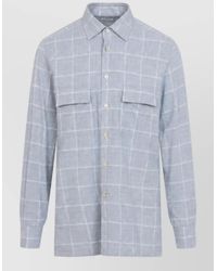 Kiton - Checked Cotton Regular-Fit Shirt - Lyst