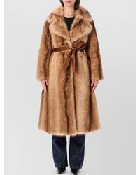 Urbancode - Faux Fur Long Coat - Lyst
