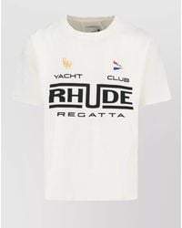 Rhude - Cotton Graphic Print Short Sleeve T-Shirt - Lyst