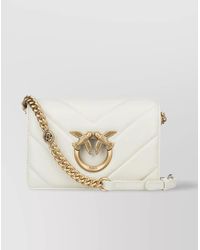 Pinko - Love Bag Click Mini Leather Cross-Body Bag - Lyst