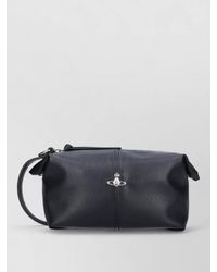 Vivienne Westwood - Clutch Bag Adjustable Strap Textured Leather - Lyst